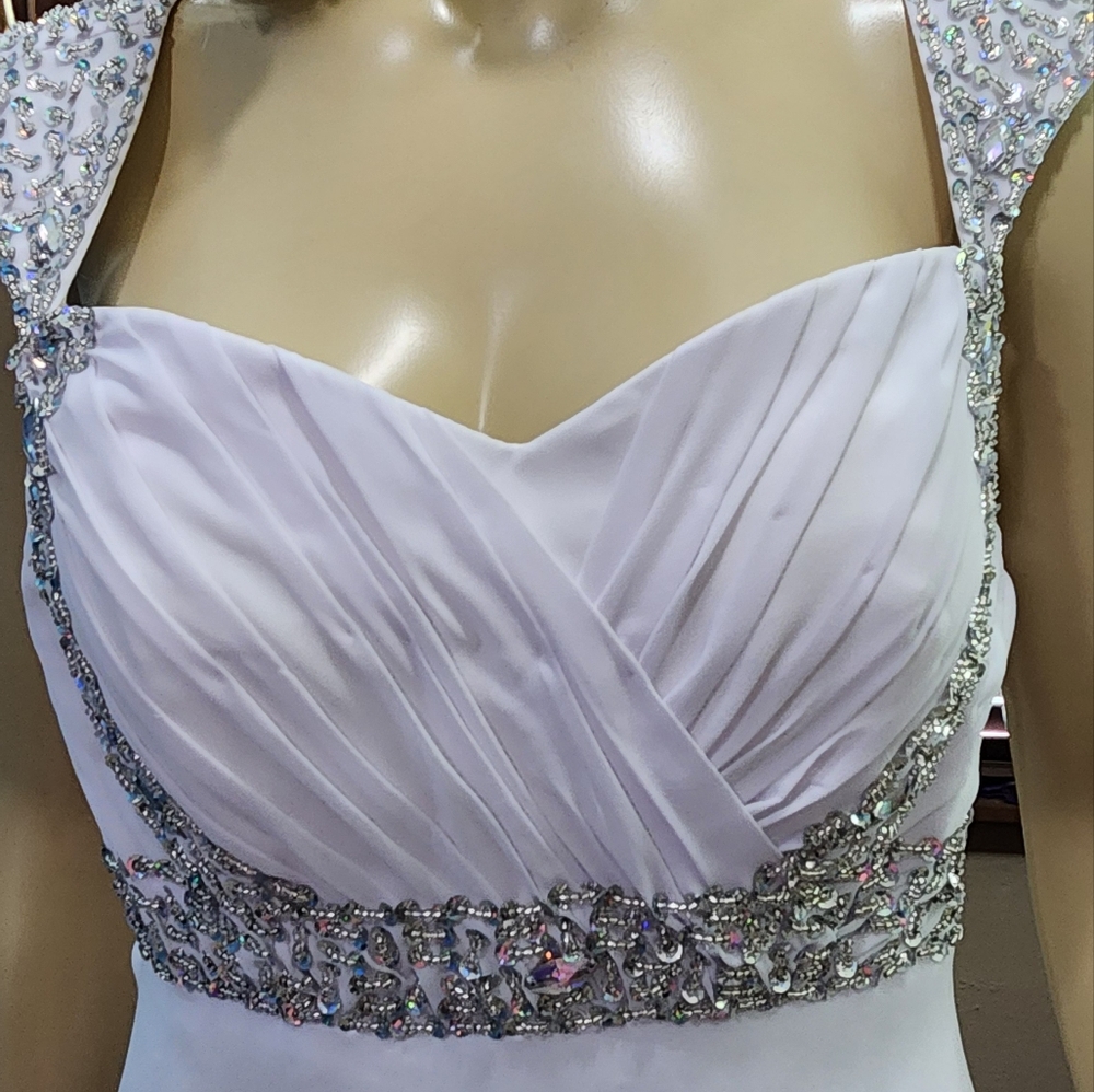 Nwt Womens White Wedding Dress Size Large - Picture 3 of 8